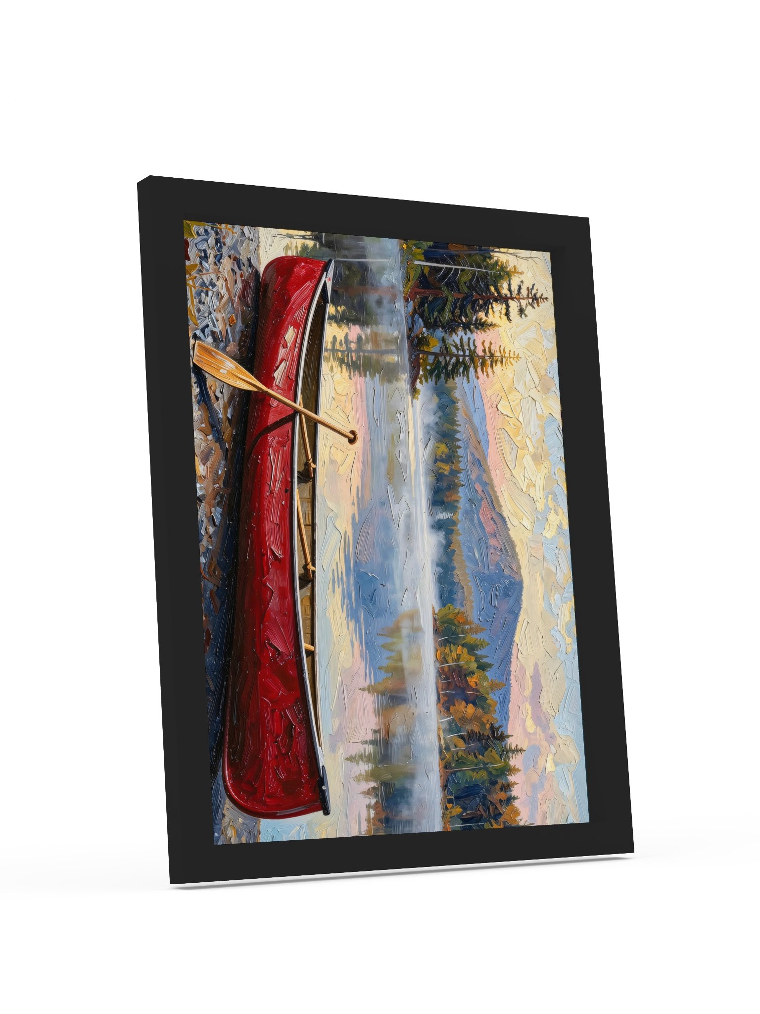 Canoe in Morning Mist Framed Print product image (31)
