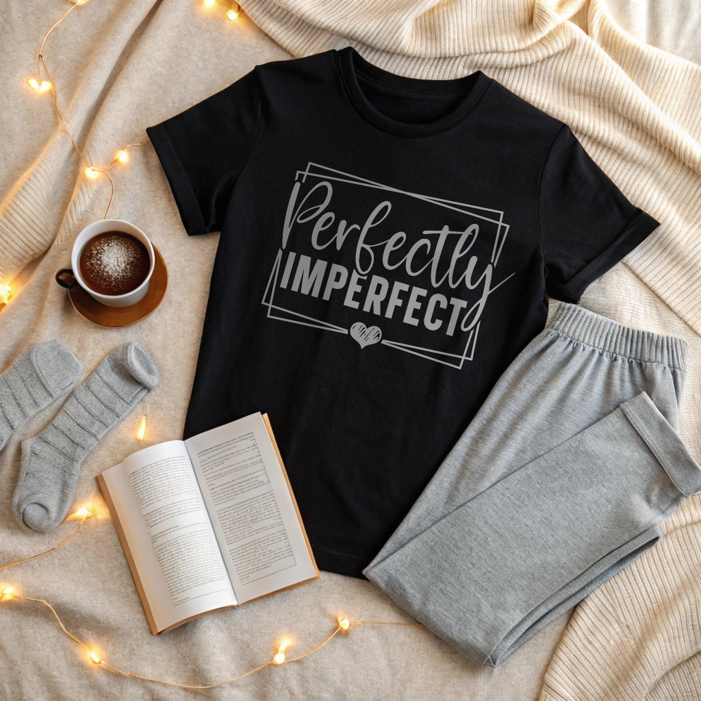 Perfectly Imperfect - Women's Black T-Shirt product image (7)