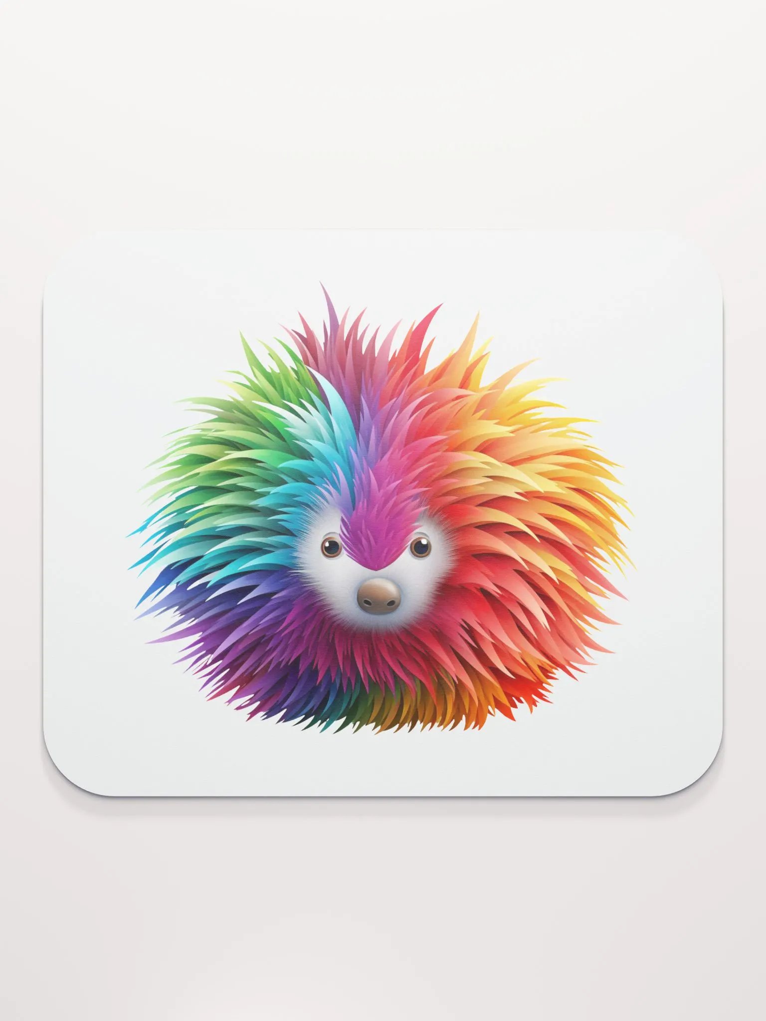 Rainbow Hedgehog Design - Classic Mouse Pad product image (1)