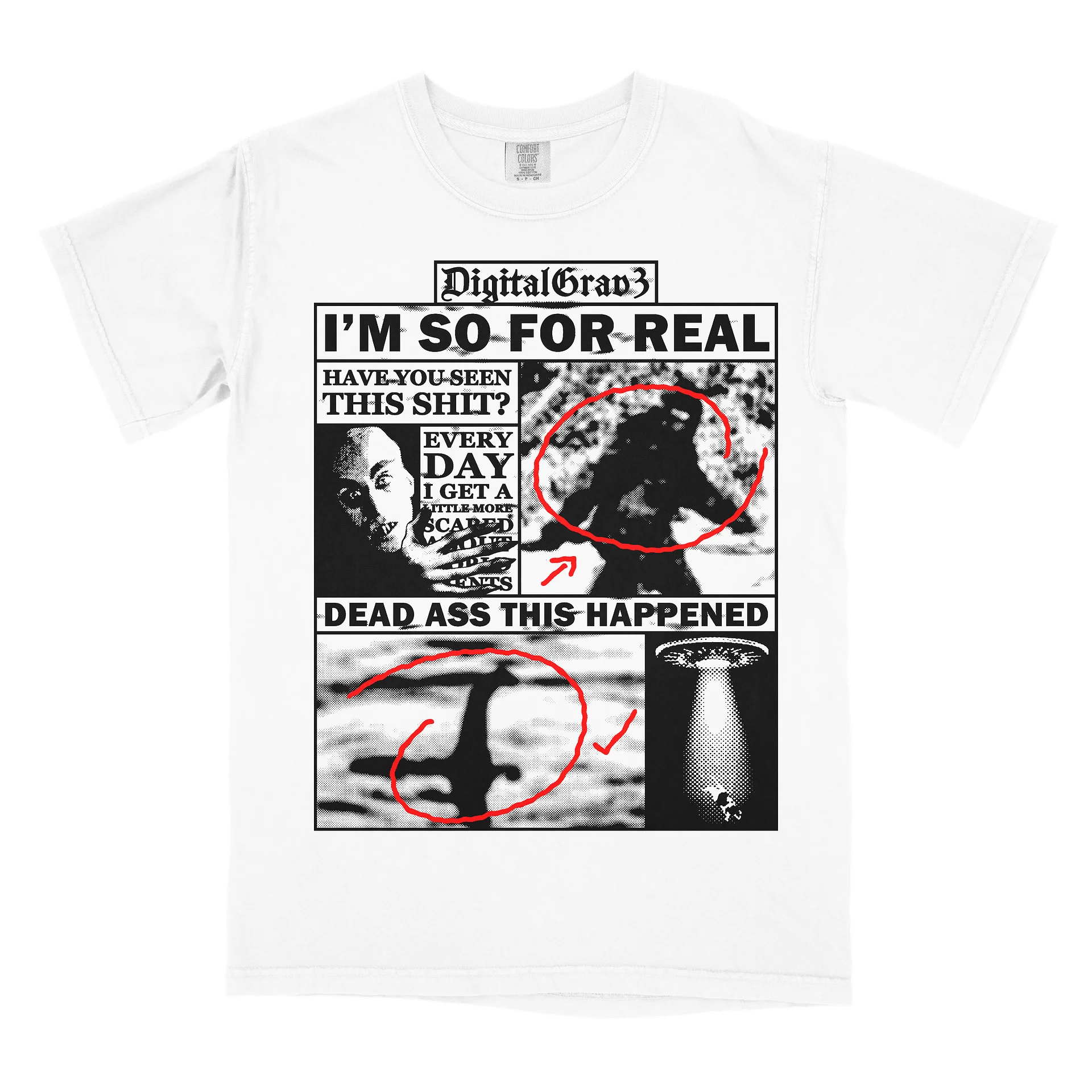 I'M SO FOR REAL T-SHIRT (WHITE) product image (1)
