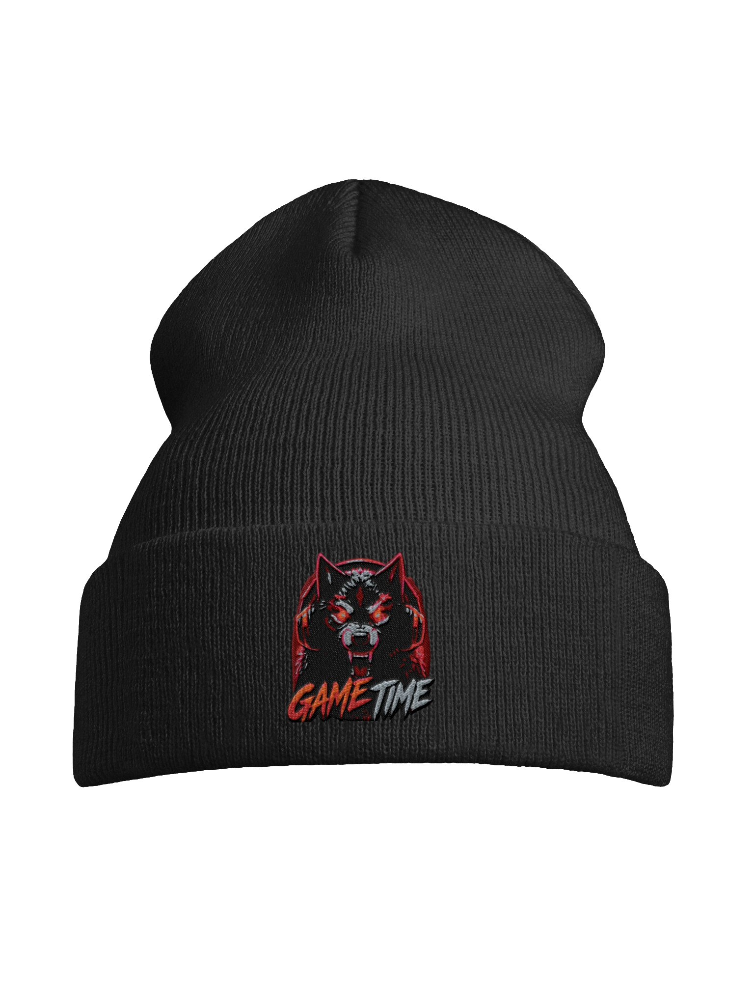 Game Time Wolf Cuffed Beanie product image (46)