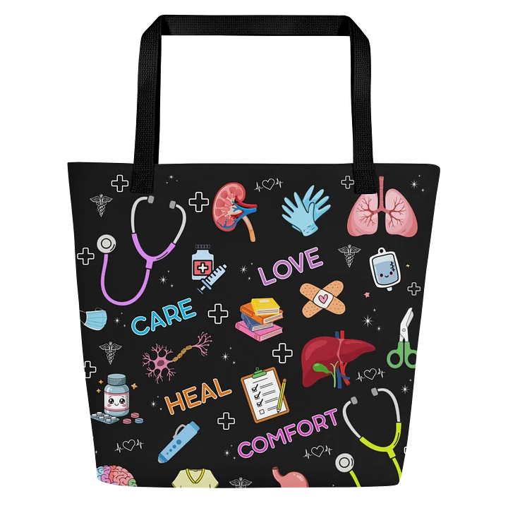 Nursing Student Tote Bag | Medical Print Nurse Bag for Nursing School & Clinicals Nurse Sarah ® product image (1)