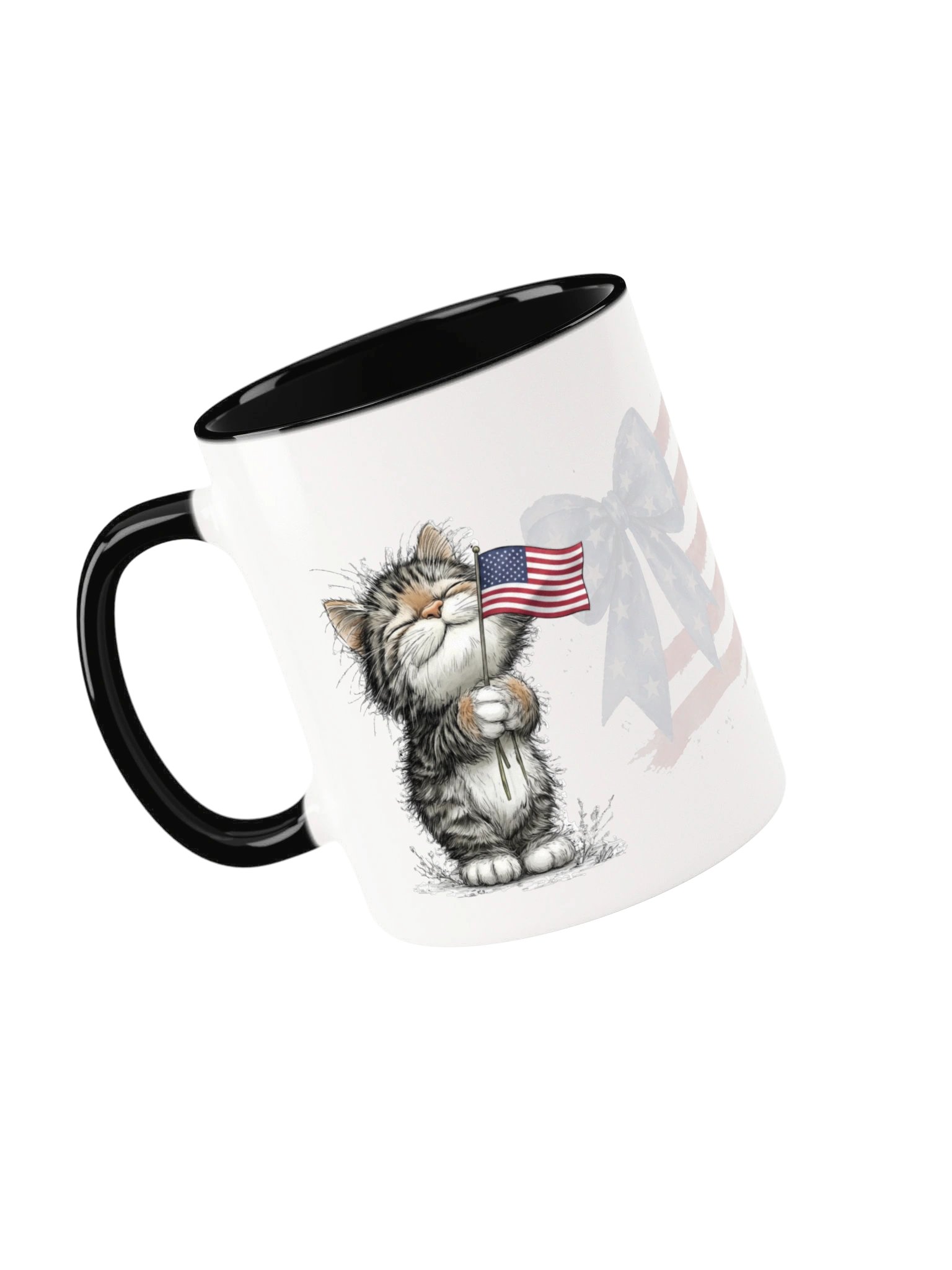 Proud Little Patriot Cat Accent Mug product image (22)