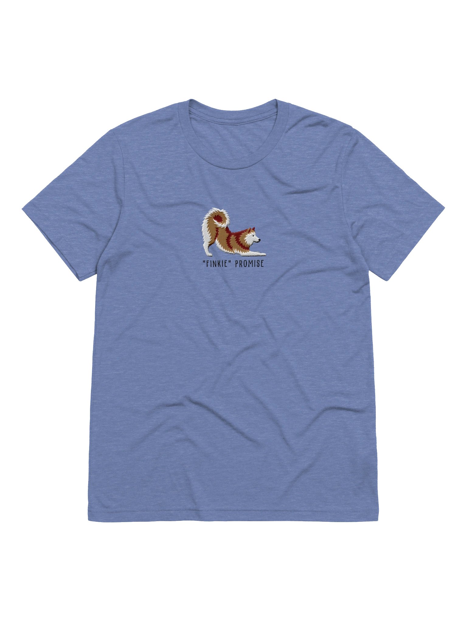Finkie Promise T-Shirt(Embroidered) of a Finnish Spitz(Gold) product image (25)