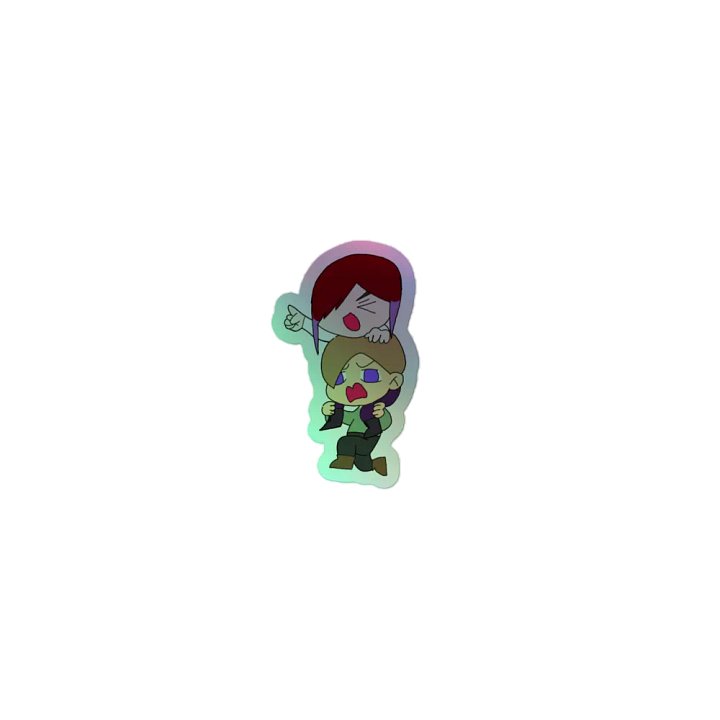 [Birthday] Violet and Mr. Cube Duo Holographic Sticker Set product image (1)