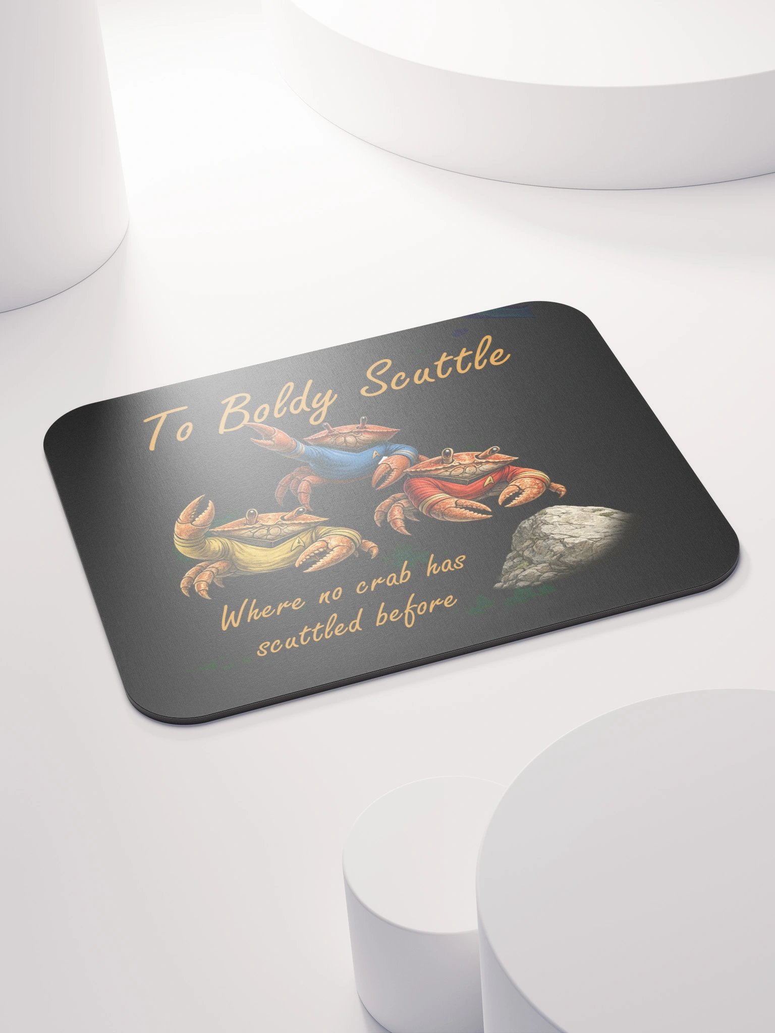 To Boldy Scuttle — Crab Crew Mouse Pad product image (4)