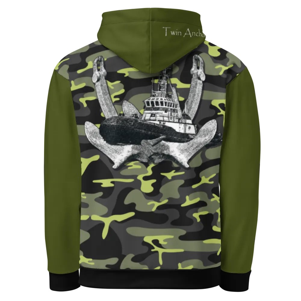 2 Anchor & Marco Tug (Green & Camouflage) – Performance Marine Wear | Twin Anchor Apparel North Current Line product image (3)