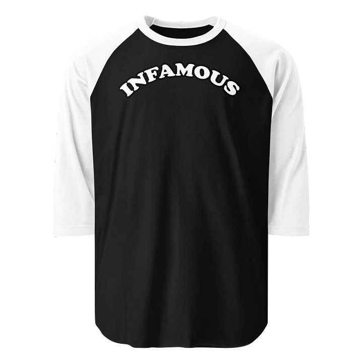 INFAMOUS BASEBALL TEE product image (1)