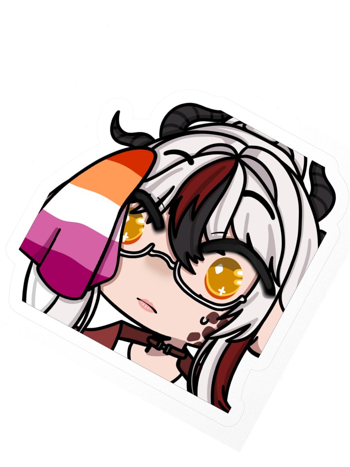 Kori Taicho Lesbian Handkerchief Pride Sticker product image (2)