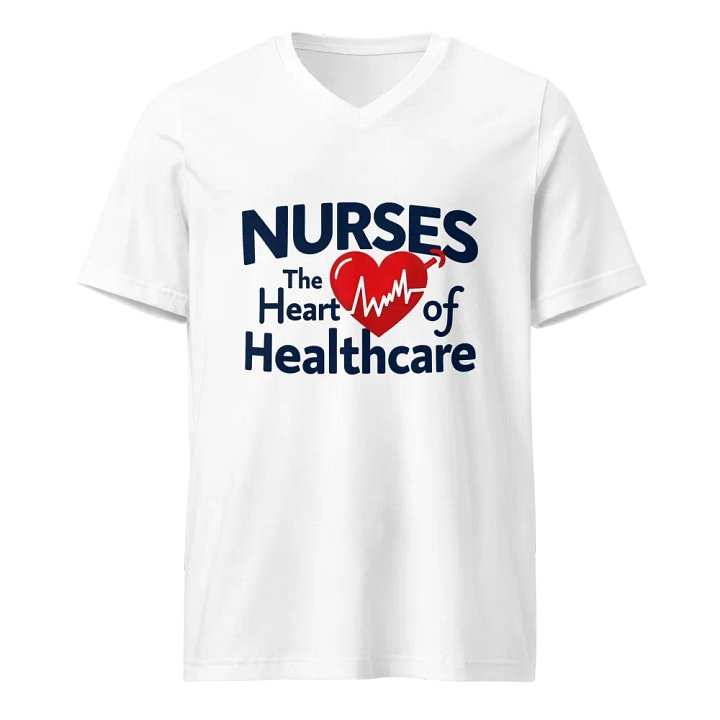 Heartbeat of Healthcare V-Neck Tee product image (1)