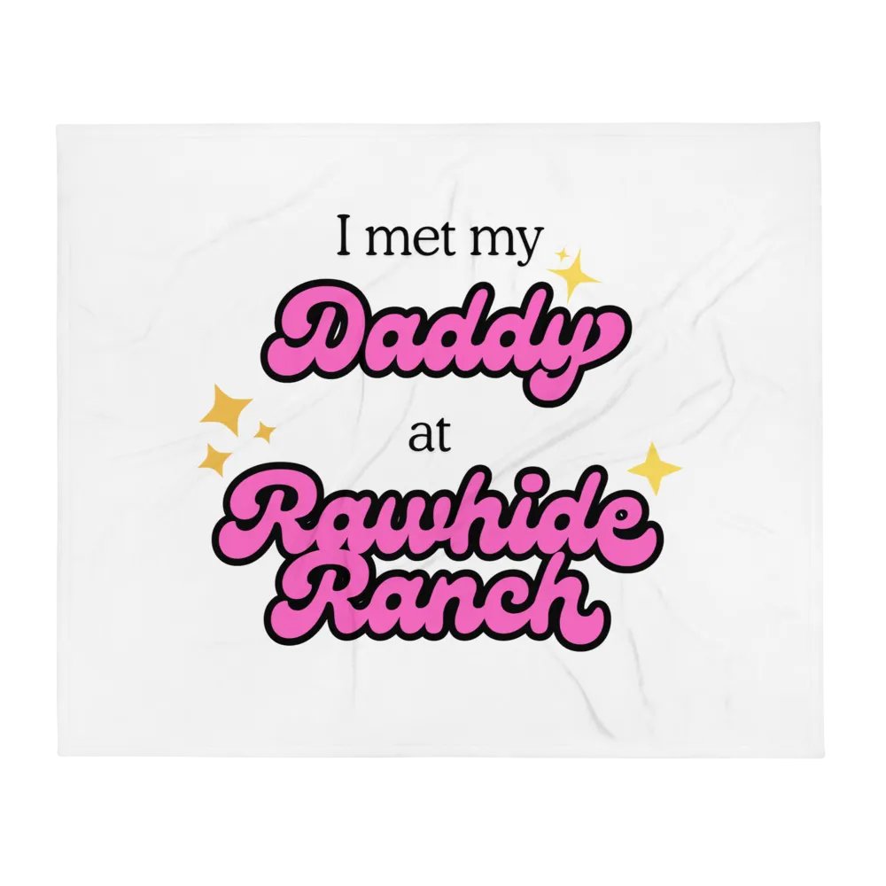 Daddy at Rawhide Fleece Blanket product image (1)