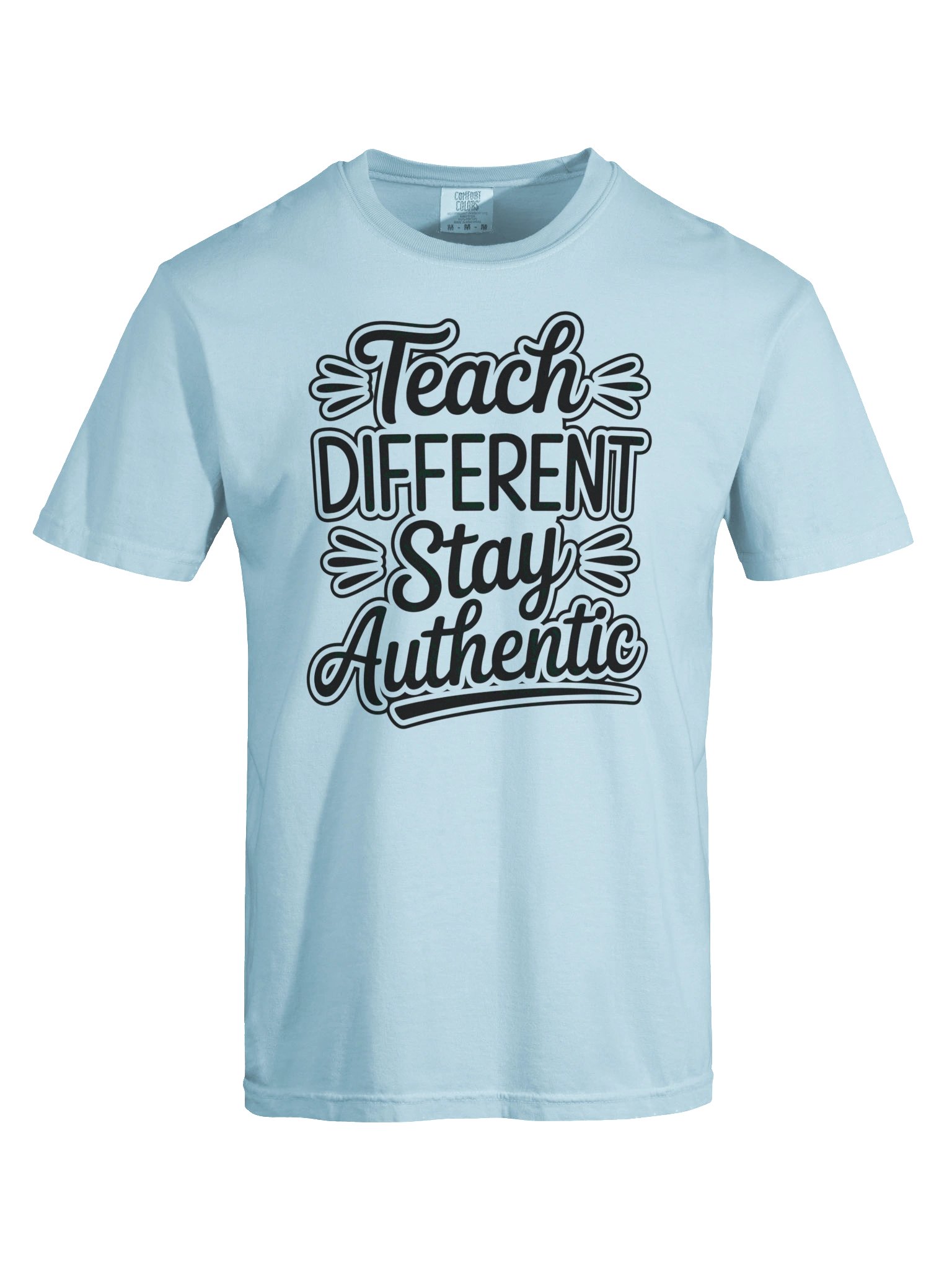 Teach Different. Stay Authentic. Chambray T-Shirt product image (5)