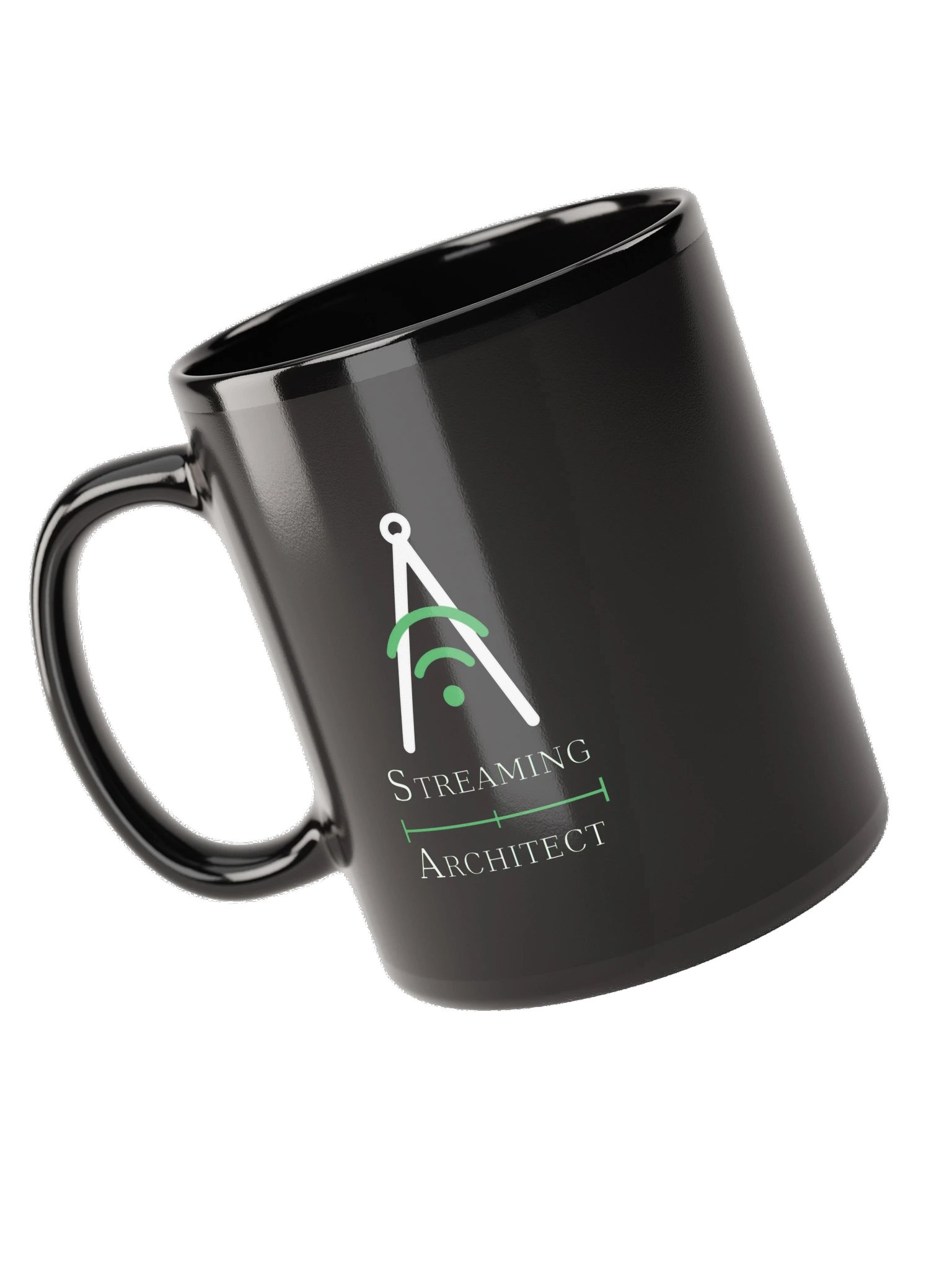 Streaming Architect Black Glossy Mug product image (5)