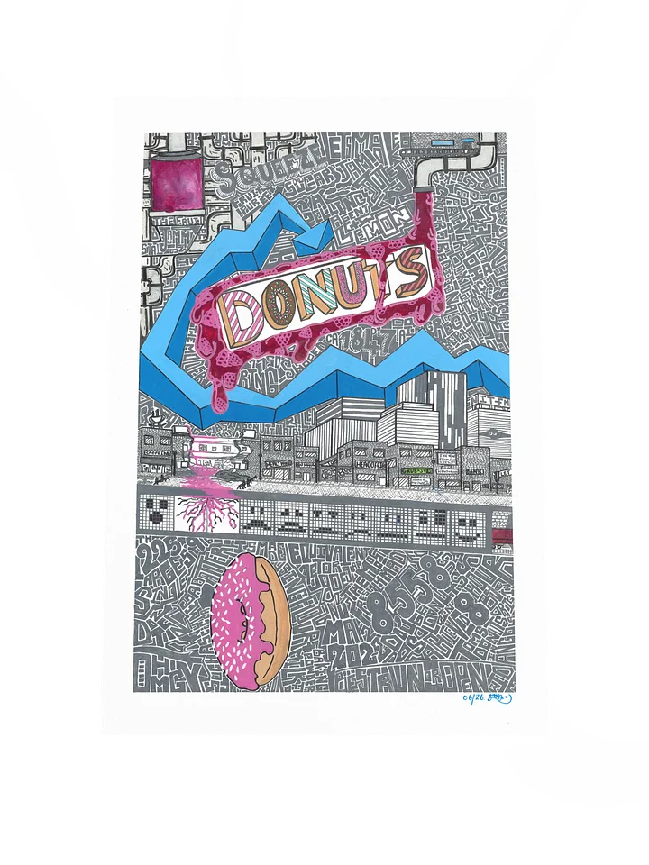 Donuts Graffiti Zine Poster product image (2)