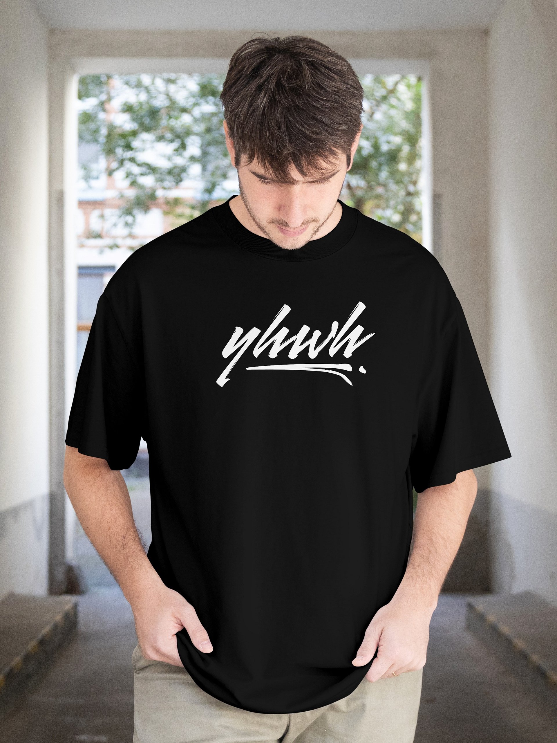 YHWH Heavyweight Tee - Bold Faith "Faith over Fear" product image (2)