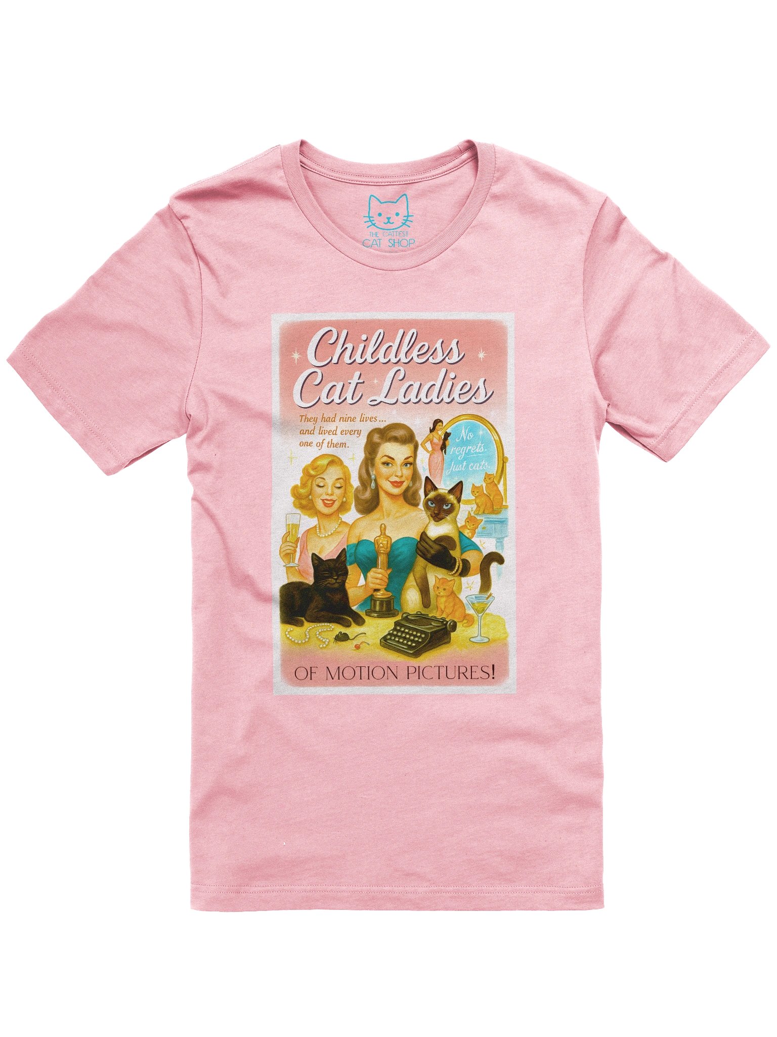 Childless Cat Ladies of Motion Pictures Old Hollywood 1950's Retro Concert Tee Fit Unisex T-Shirt product image (49)