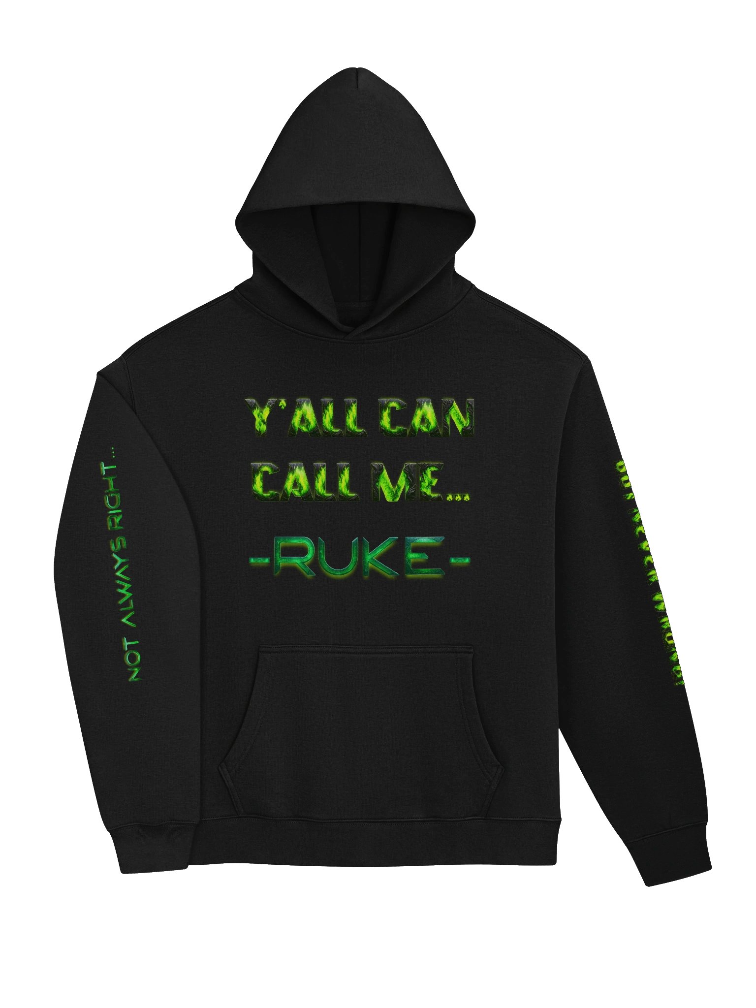 Y'All Can Call Me Ruke - Never Wrong - Logo Hoodie product image (3)