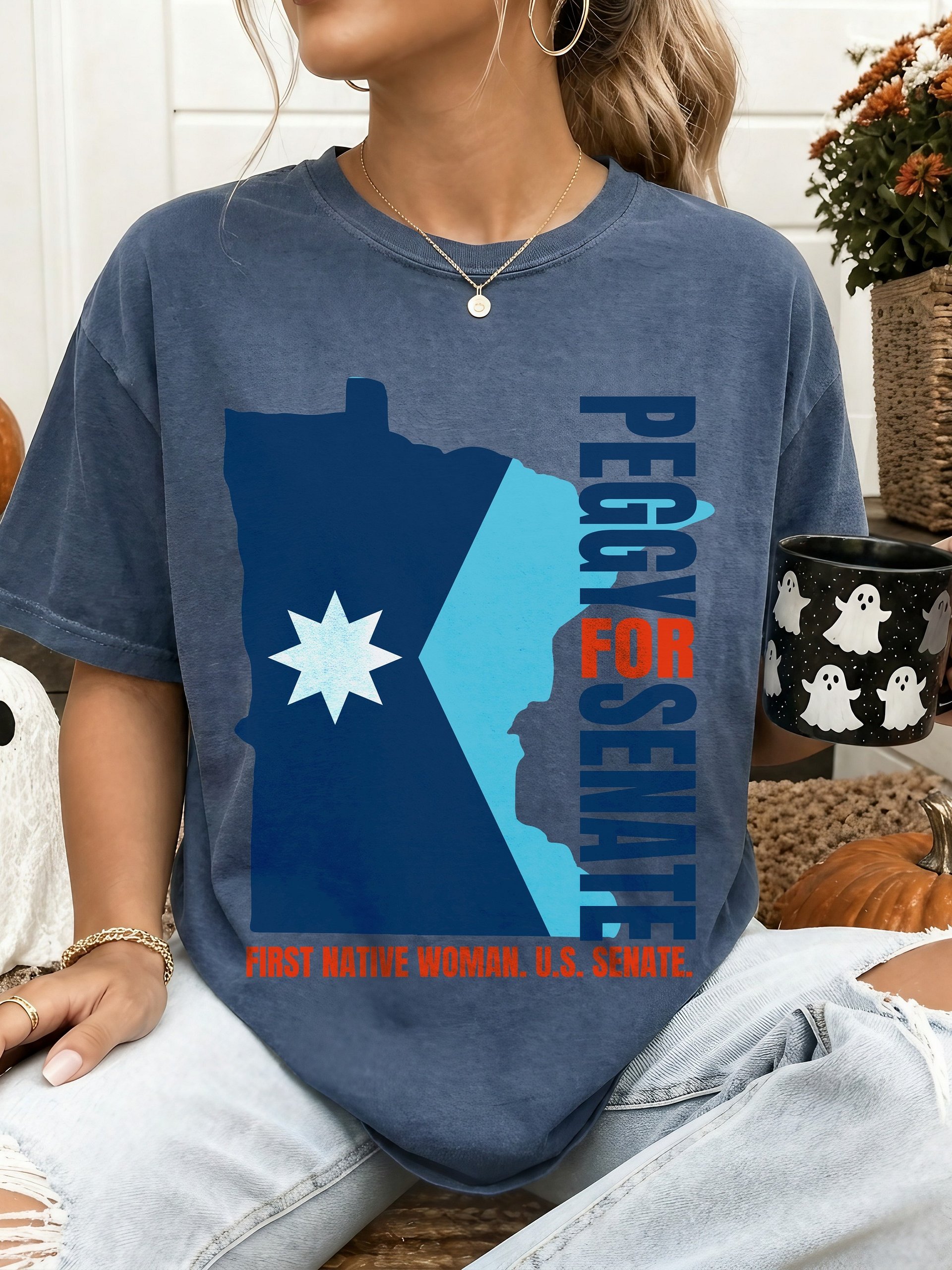 Peggy Flanagan for US Senate T Shirt product image (1)