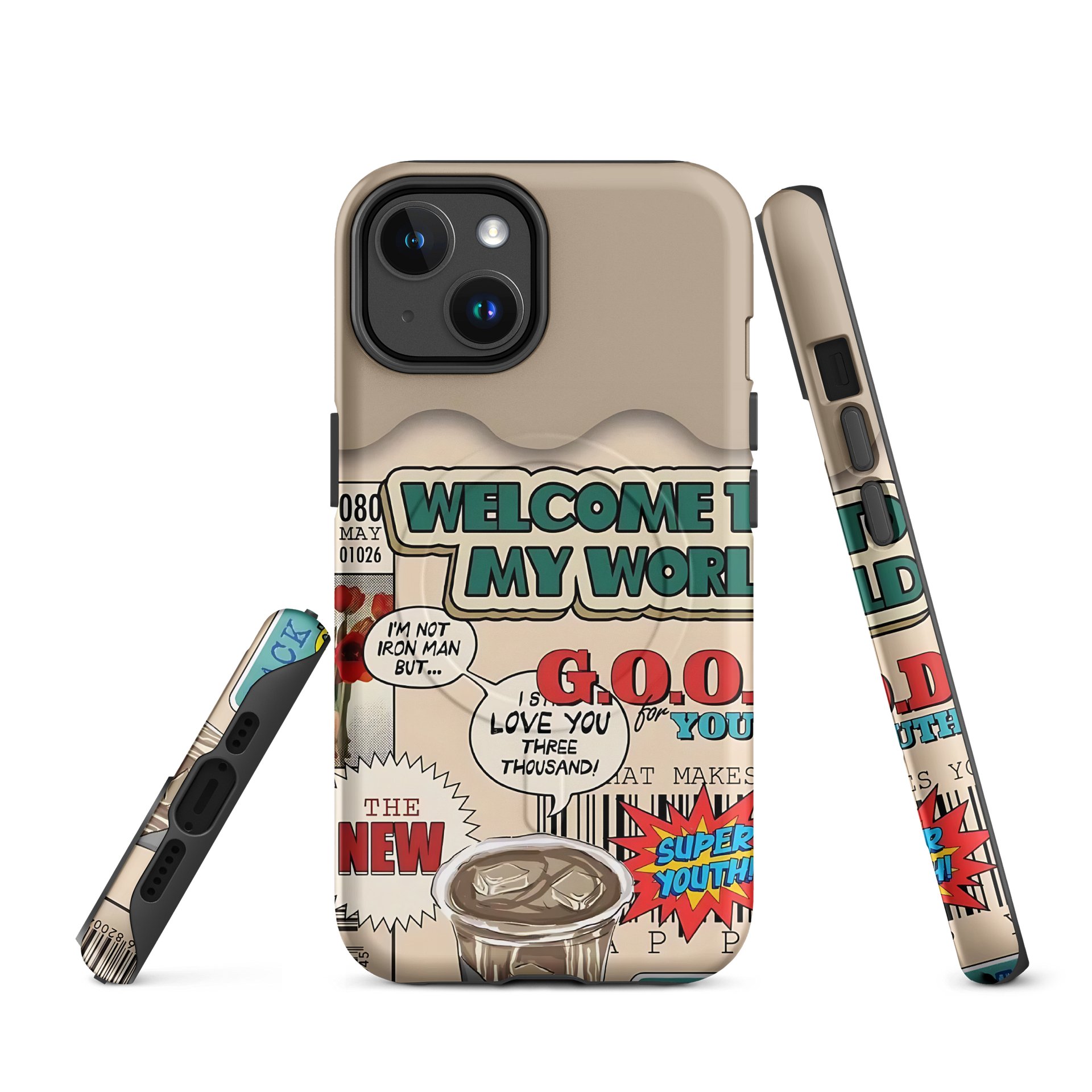 Comic Collage MagSafe® Tough Case for iPhone® product image (1)