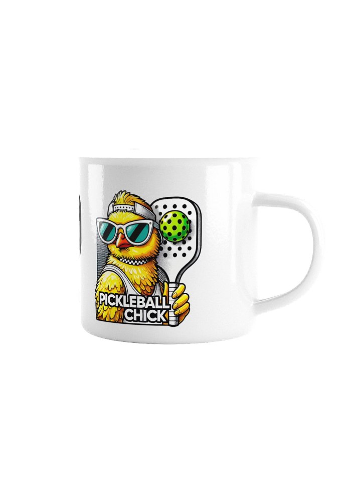 Pickleball Chick Enamel Mug product image (1)