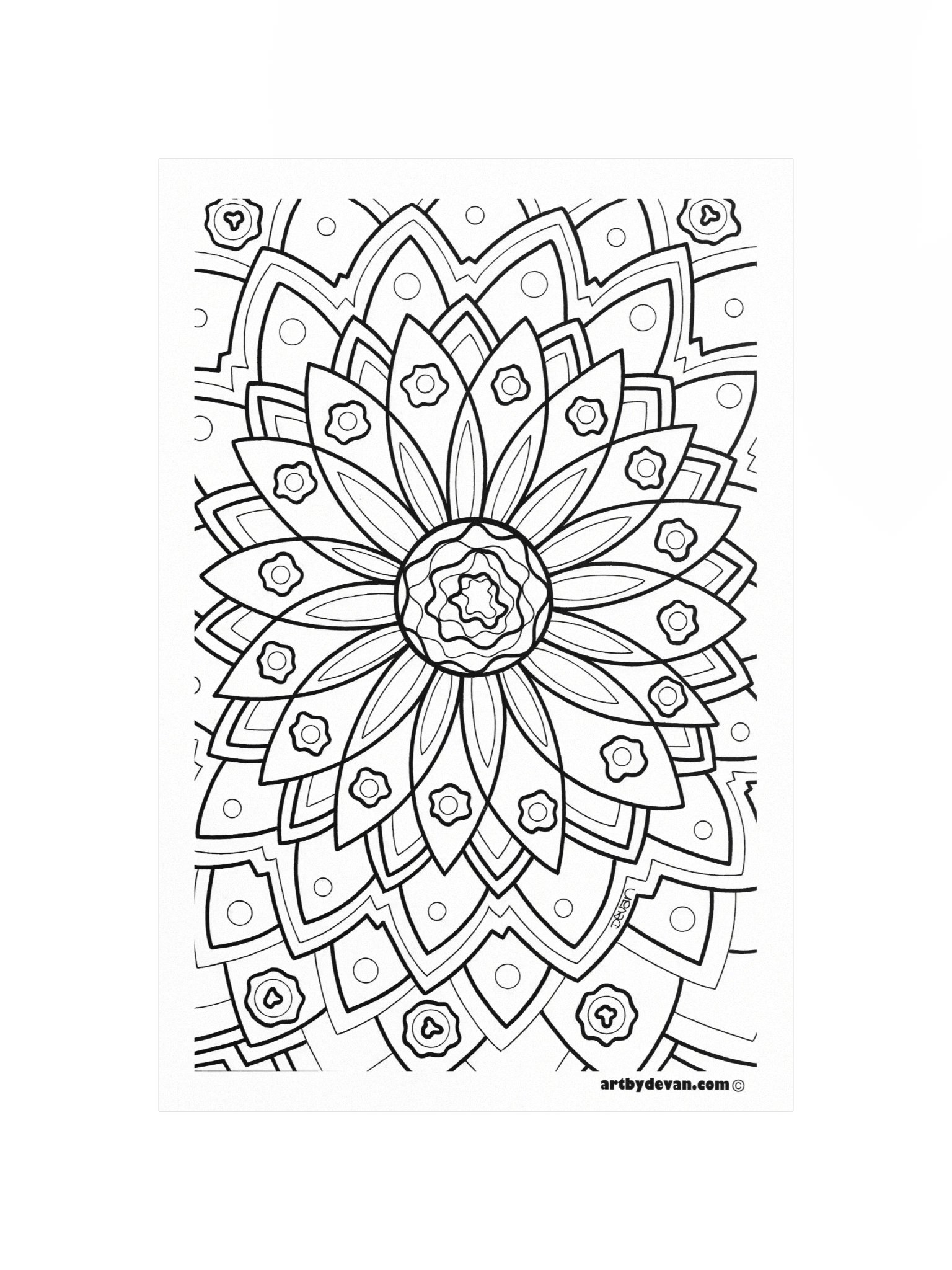 Color Your Own Art: Petal Mandala product image (4)