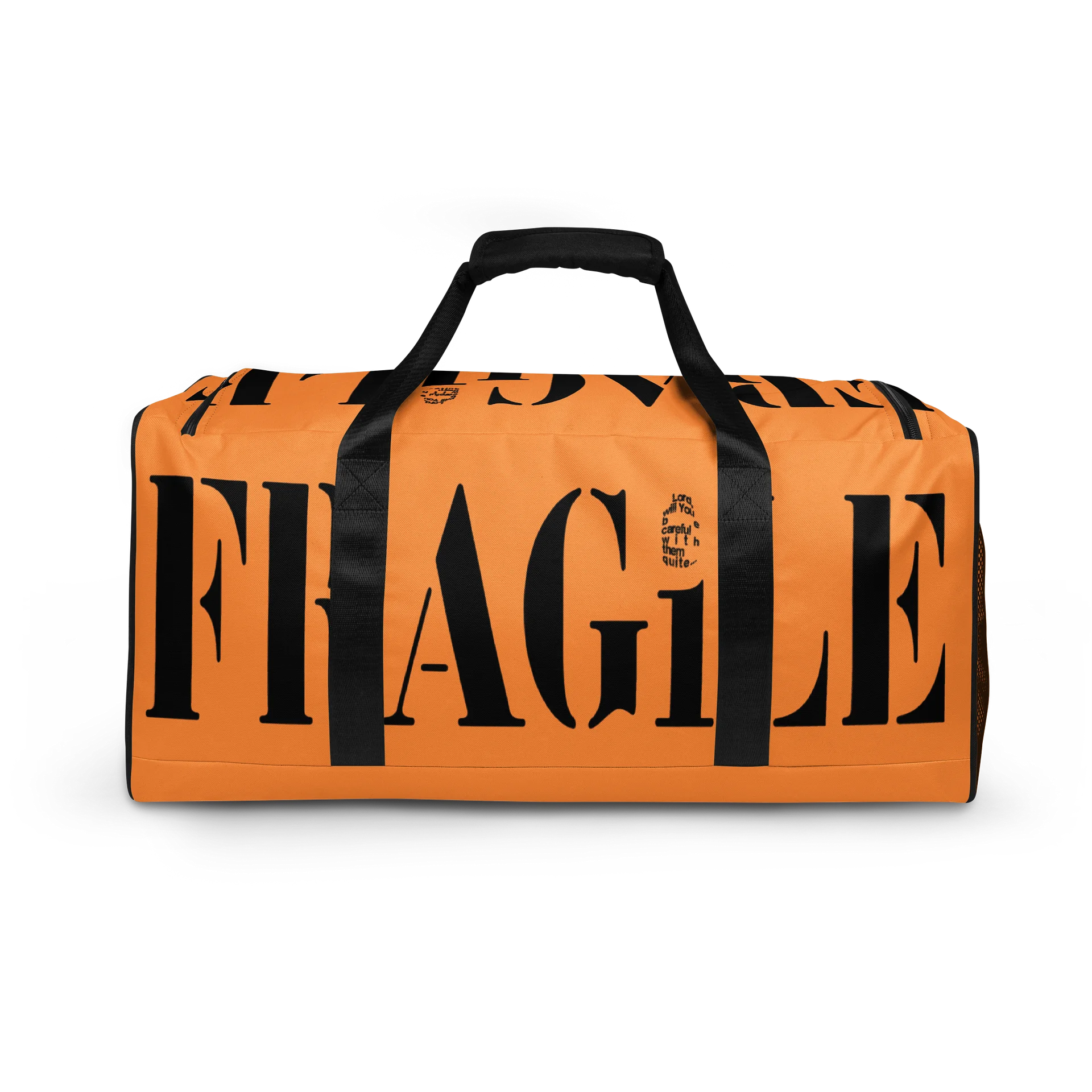 FRAGiLE Orange Duffel Bag product image (4)