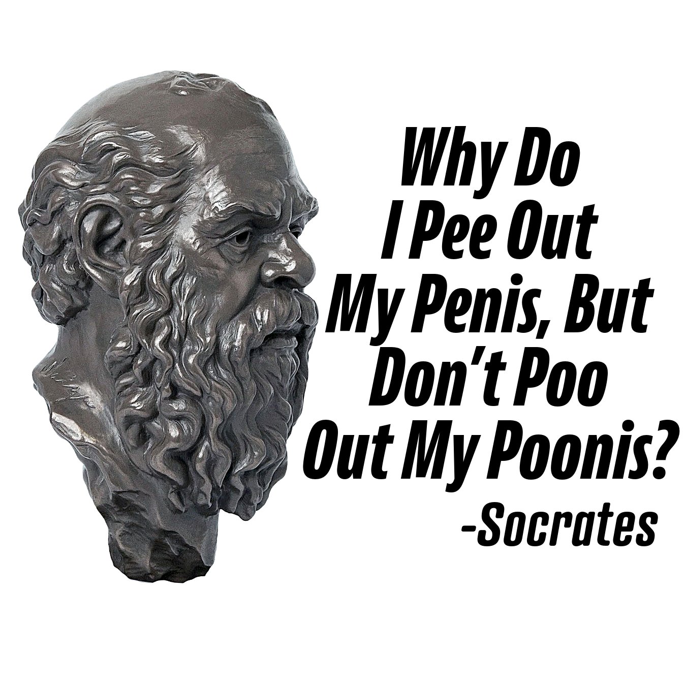 Socrates: Why Do I Pee Out My Penis, But Don't Poo Out My Poonis? Ceramic Coffee Mug product image (7)