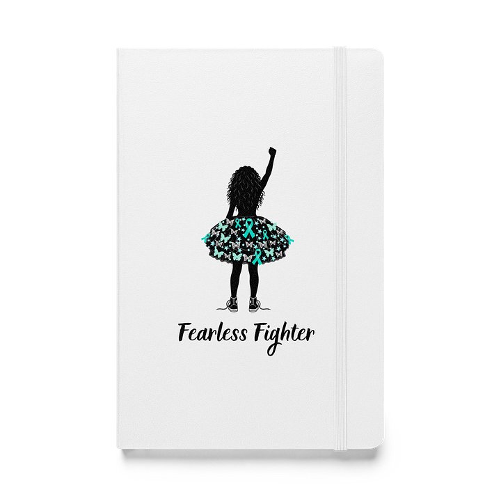 Ovarian Cancer - Fearless Fighter Bound Notebook [white] product image (1)