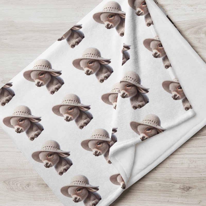 Donkey Vibes Throw Blanket product image (7)