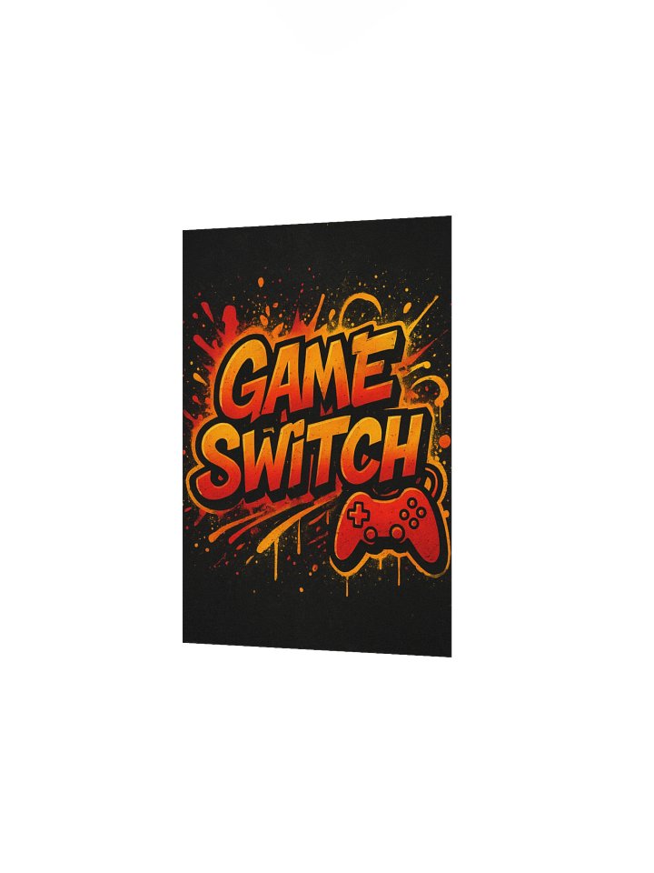 GAME SWITCH Graffiti Burst – Enhanced Matte Poster product image (6)