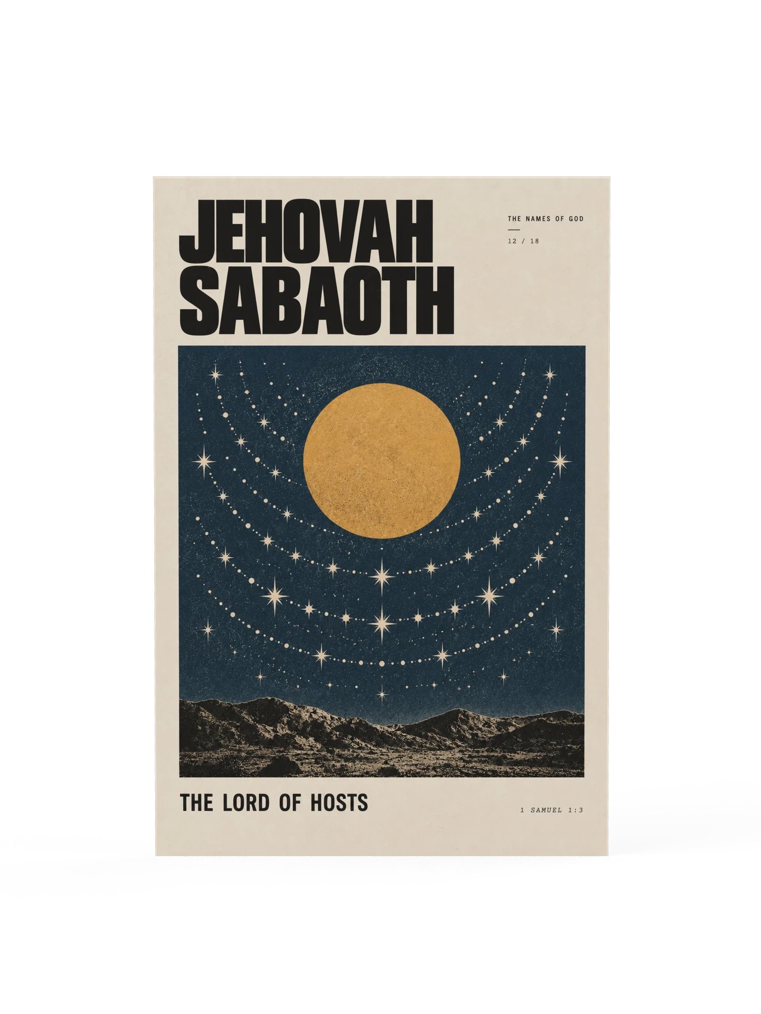 Jehovah Sabaoth | Names of God Art Print product image (1)