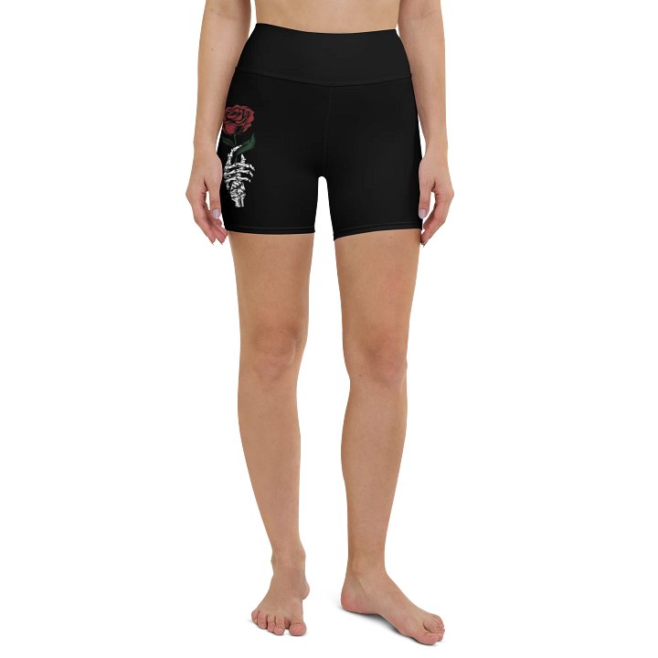 Skull & Rose Spandex Shorts product image (2)