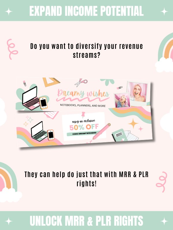 Whimsical MRR/PLR Etsy Banner Templates product image (8)