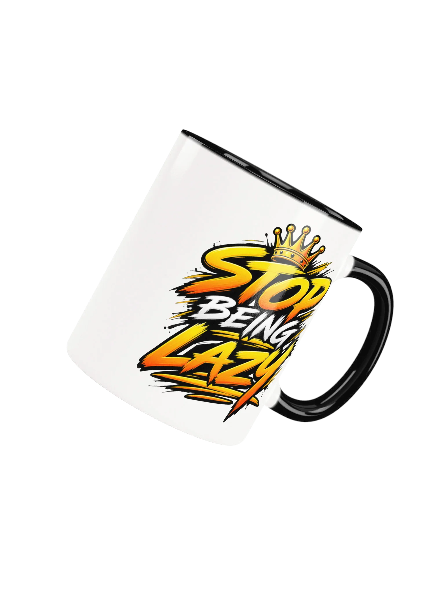Stop Being Lazy — 11 oz Classic Mug & Stop Being Lazy — 15 oz Big Motivation Mug product image (1)