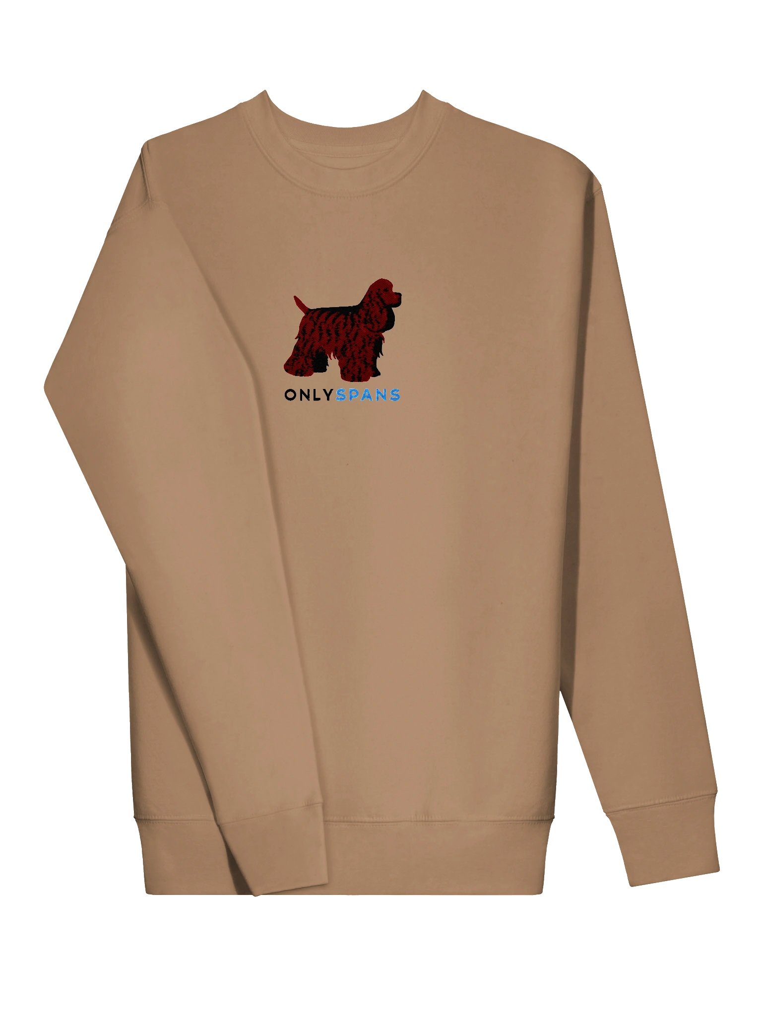 Only Spans Sweatshirt (Embroidered) of an American Cocker Spaniel(Liver) product image (13)