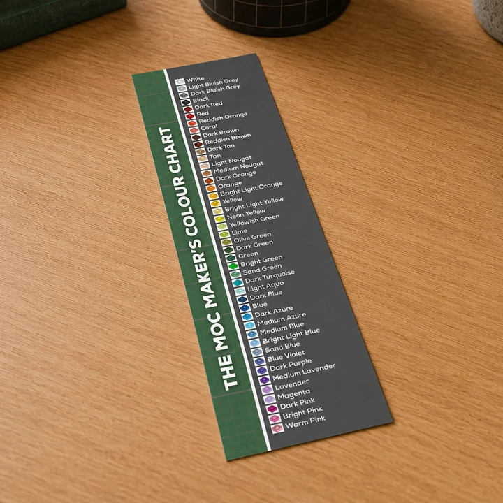 The MOC Maker's Colour Chart Bookmark product image (1)