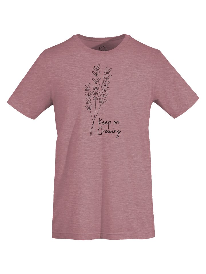 “Keep On Growing” – Lavender Line Art Supersoft Tee product image (8)
