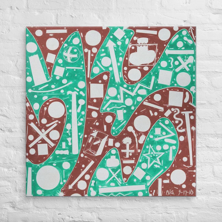 Cartoon Cosmos (2010) on Canvas (36" x 36") product image (2)