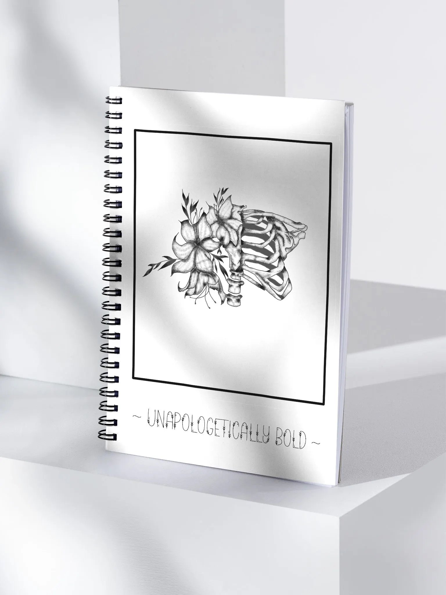 Unapologetically Bold Spiral Notebook (White) product image (4)