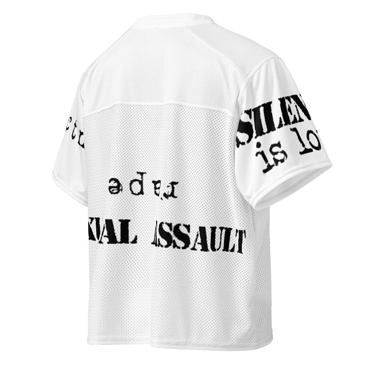 domestic violence sexual assault rape silence is loud jersey product image (1)