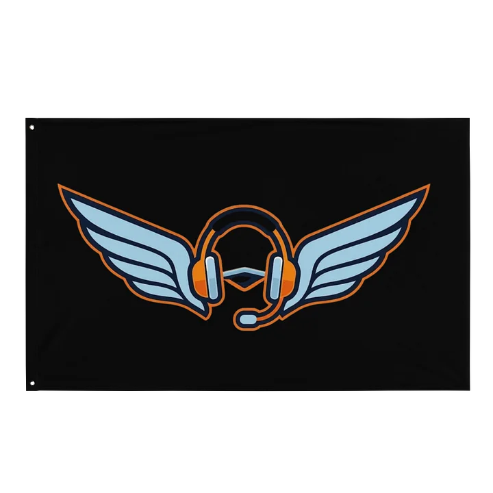 Winged Soundwaves Flag product image (1)
