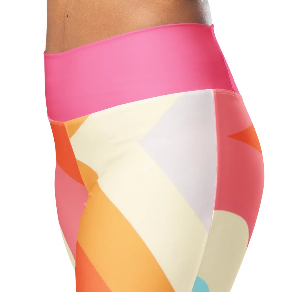 Retro Pink Sherbet Flared Leggings product image (6)