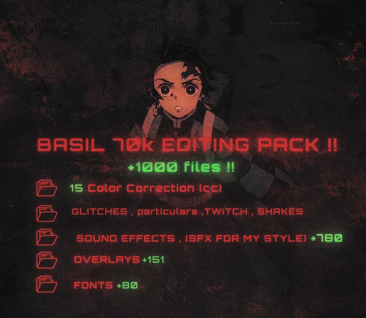 BASIL 70K FULL EDITING PACK product image (1)