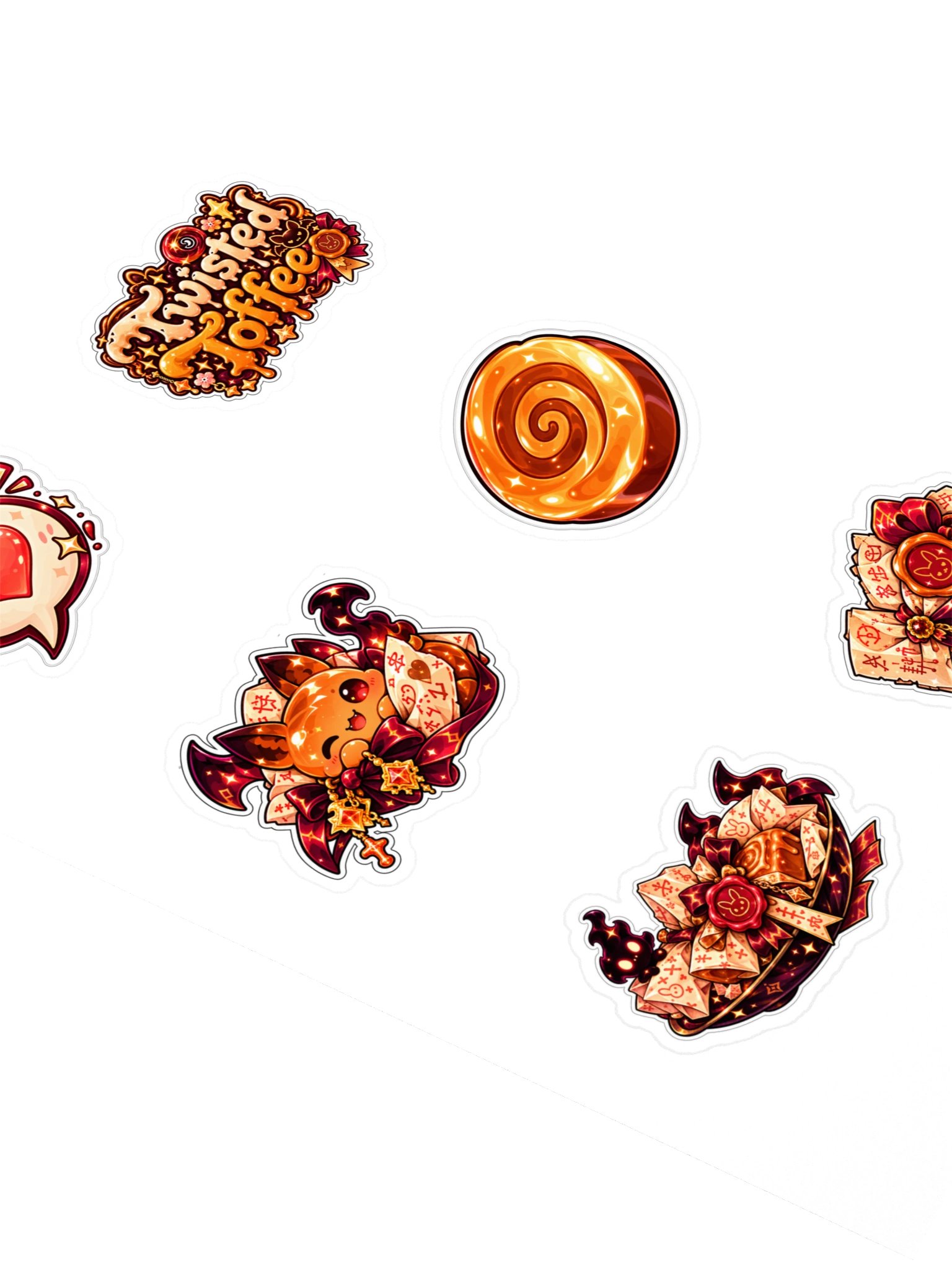 The AFK Cafe™ Twisted Toffee | 6-Piece Sticker Pack Vol. 1 product image (2)