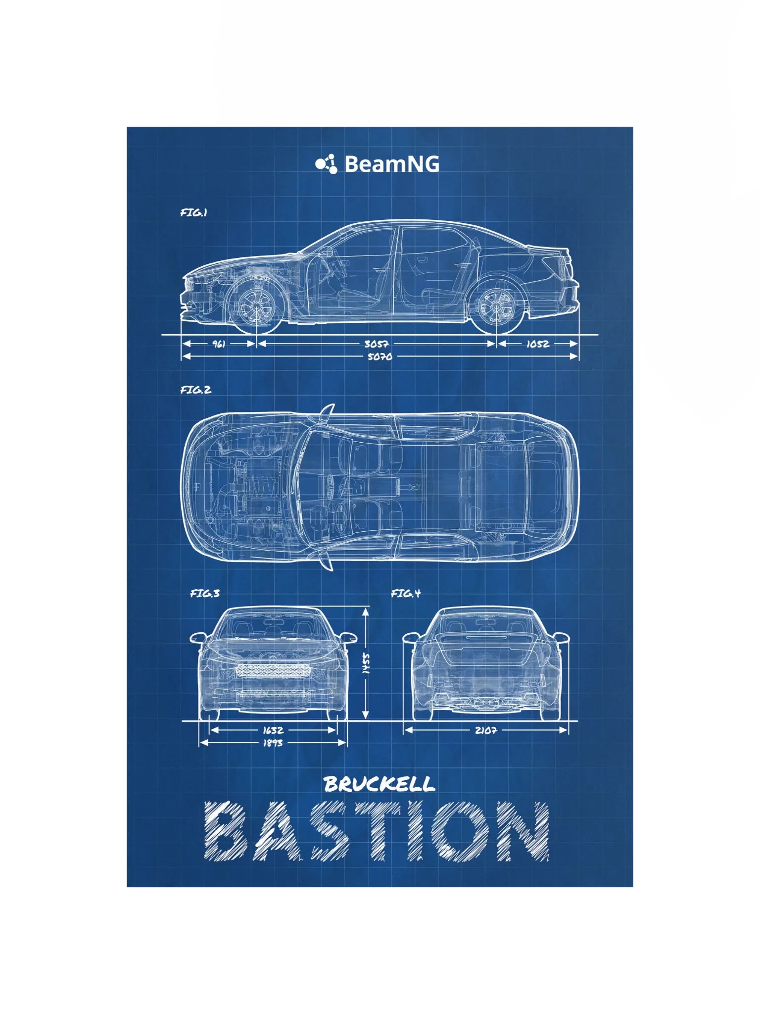 Bruckell Bastion Blueprint Poster product image (2)