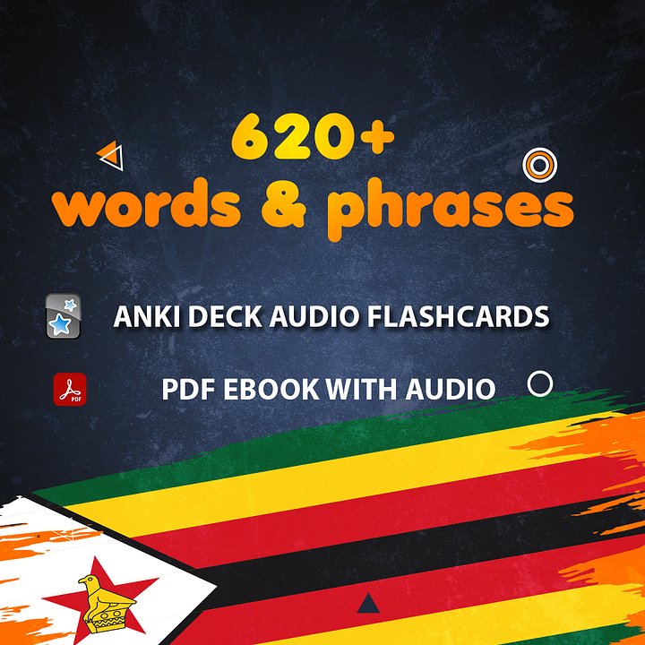 Shona Starter Pack: English–Shona Phrasebook + Audio & Flashcards product image (2)