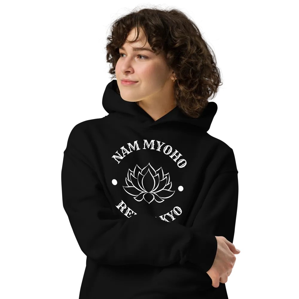 AS Colour Unisex Premium Oversized Hoodie – Lotus Flower & Nam-Myoho-Renge-Kyo product image (4)