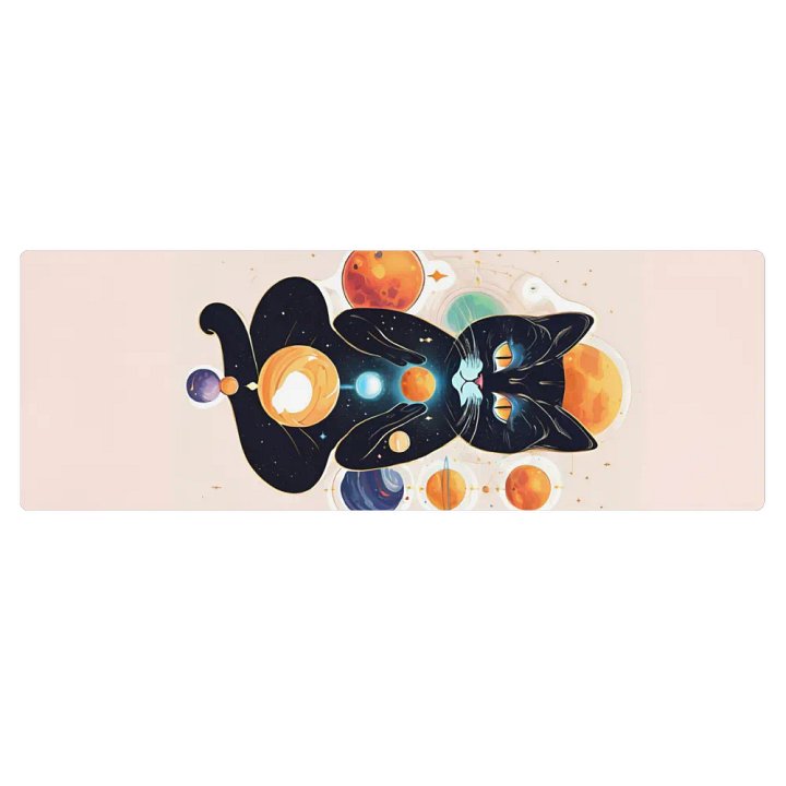 Cosmic Feline Yoga Mat product image (2)