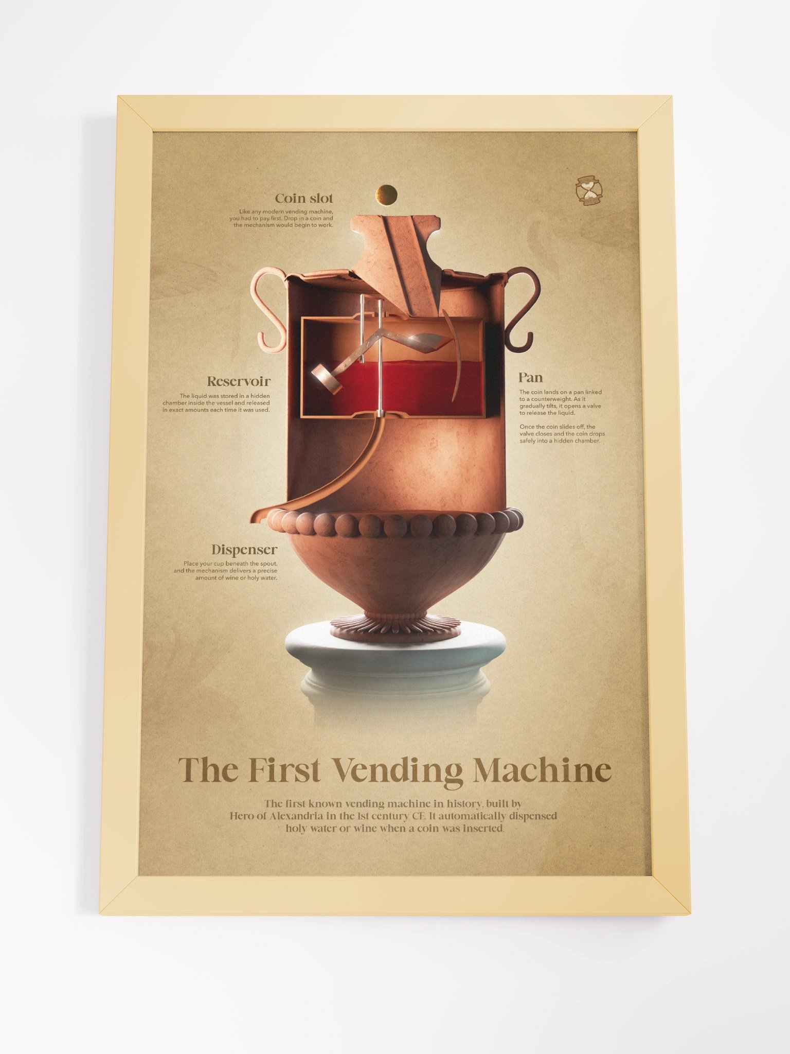 The First Vending Machine (Framed Poster) product image (6)