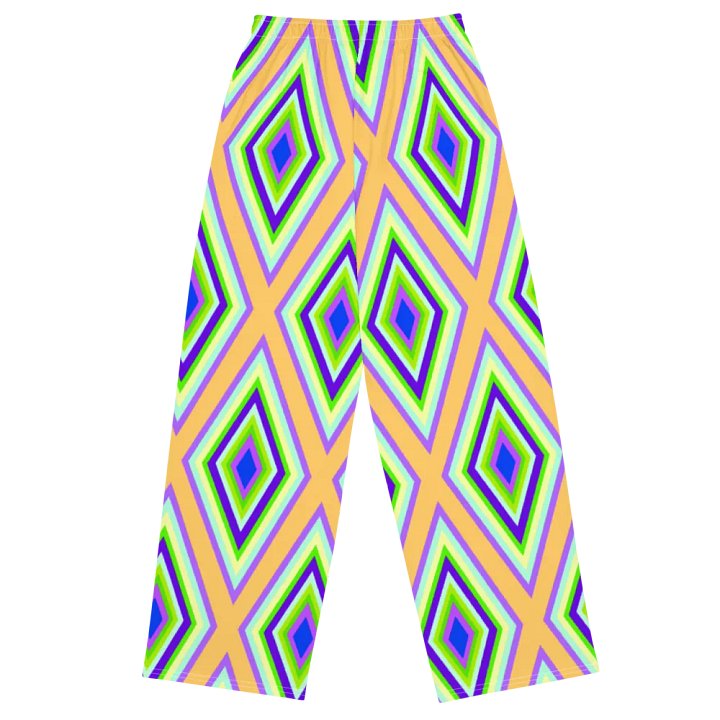 Colorful Diamonds Variation 2 Wideleg Pants product image (1)